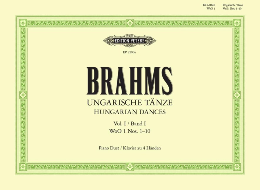 Ungarische Tänze (original) Band 1: für Klavier zu vier Händen