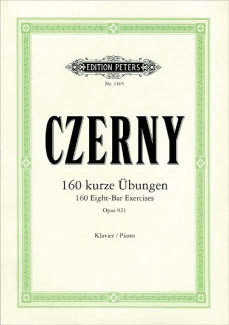 160 kurze Übungen op. 821: für Klavier
