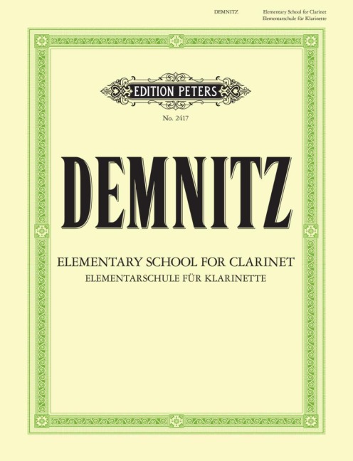 Elementarschule für Klarinette: Elementary School for Clarinet
