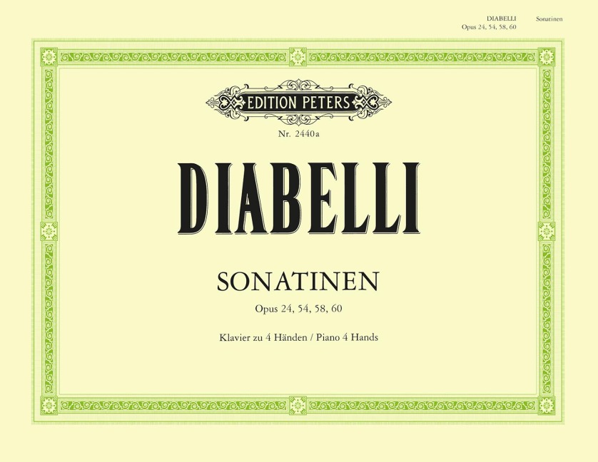 Sonatinen für Klavier zu 4 Händen: Piano 4 Hands / op. 24, 54, 58, 60