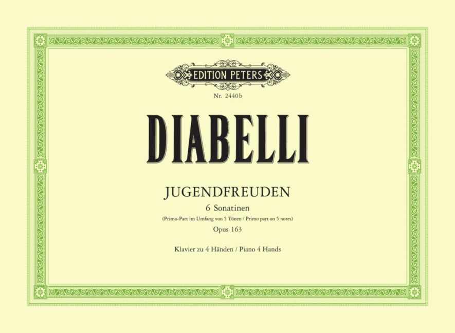 Jugendfreuden op. 163: 6 Sonatinen für Klavier zu 4 Händen im Umfang von 5 Tönen bei stillstehender Hand