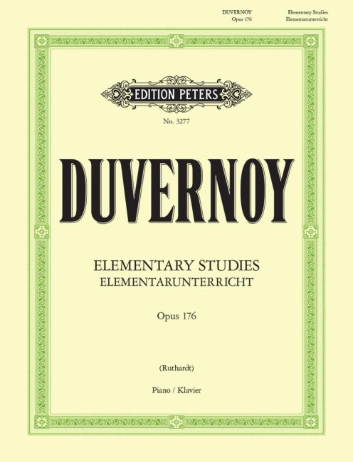 Elementarunterricht für Anfänger op. 176: in 25 leichten und fortschreitenden Studien, für Klavier