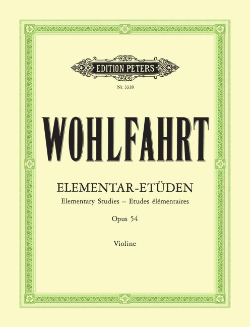 40 Elementar-Etüden für Violine solo op. 54