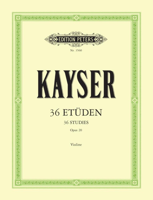 36 Etüden op. 20 "Für die Violine
