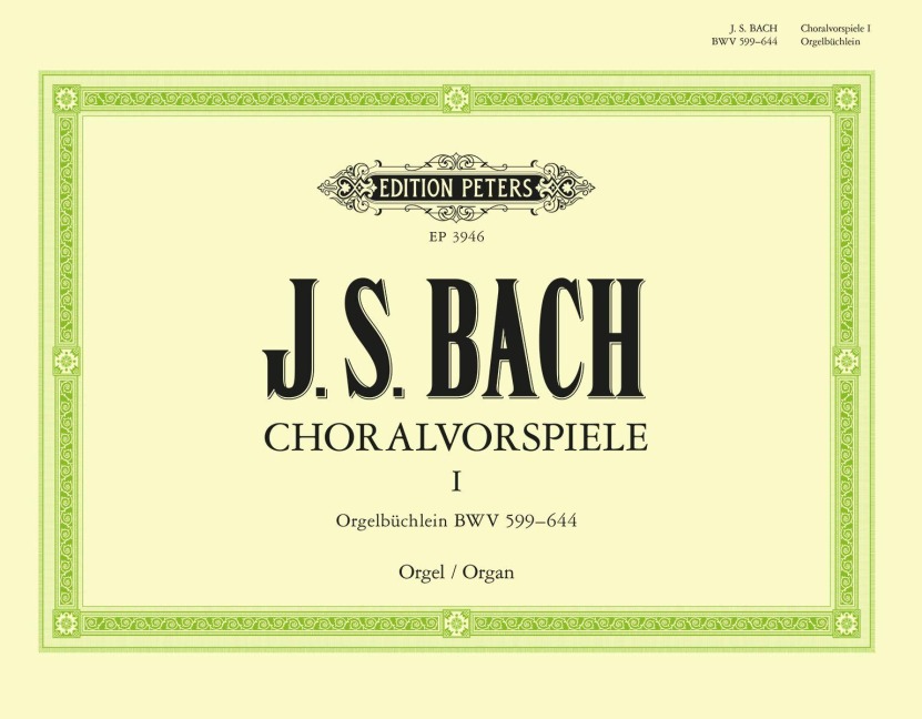 Organ Works Based on Chorales Vol.1