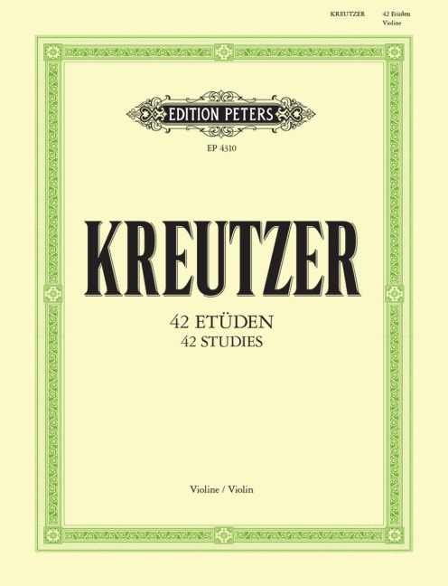 42 Etüden (Capricen): für Violine Solo