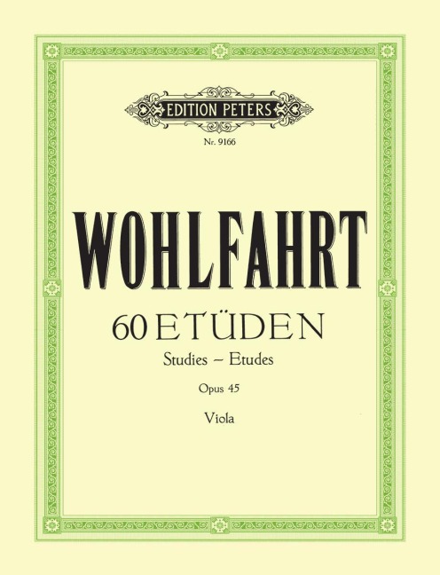 60 Etüden für Violine solo op. 45: für Viola bearbeitet