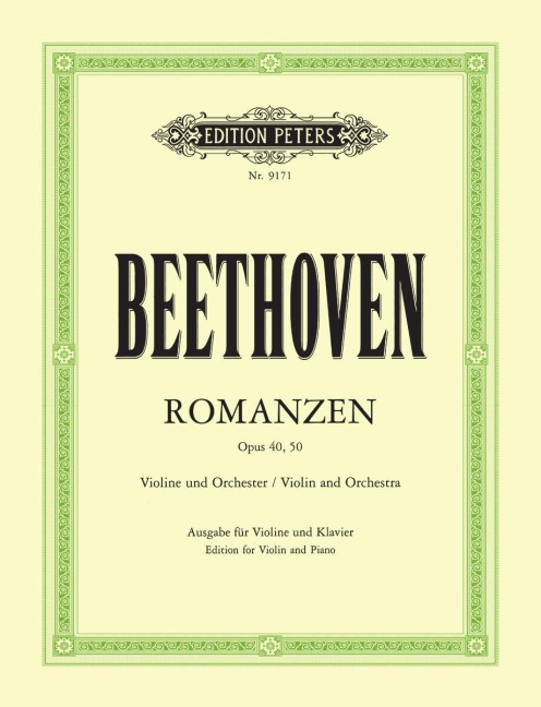 Romanzen für Violine und Orchester - G-Dur op. 40 · F-Dur op. 50: Ausgabe für Violine und Klavier