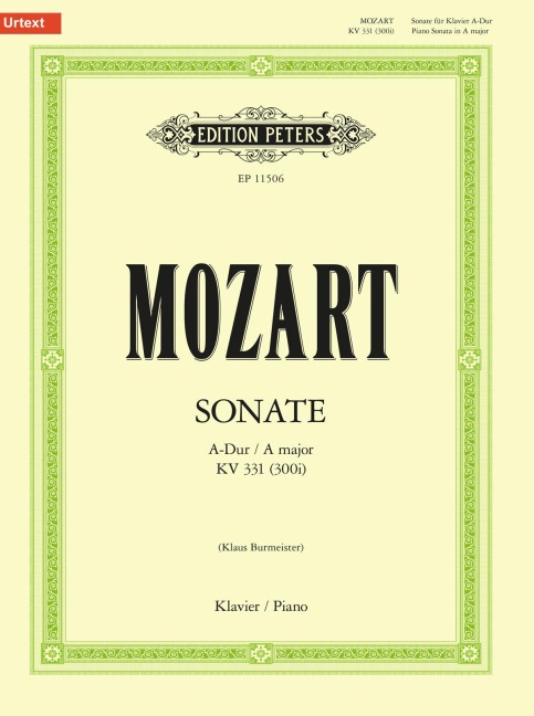 Sonate A-Dur KV 331 (300i): Neuausgabe nach dem neu aufgefundenen Teilautograph