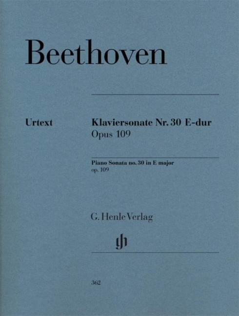 Beethoven, Ludwig van - Klaviersonate Nr. 30 E-dur op. 109: Instrumentation: Piano solo