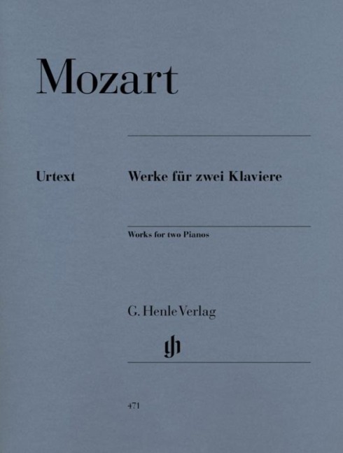 Mozart, Wolfgang Amadeus - Werke für zwei Klaviere: Instrumentation: 2 Pianos, 4-hands