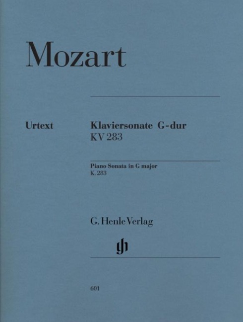 Mozart, Wolfgang Amadeus - Klaviersonate G-dur KV 283 (189h): Instrumentation: Piano solo
