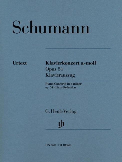 Klavierkonzert a-moll, op. 54. Klavierauszug: erste praktische Notenausgabe