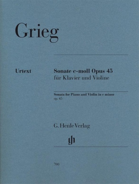 Grieg, Edvard - Violinsonate c-moll op. 45: Instrumentation: Violin and Piano