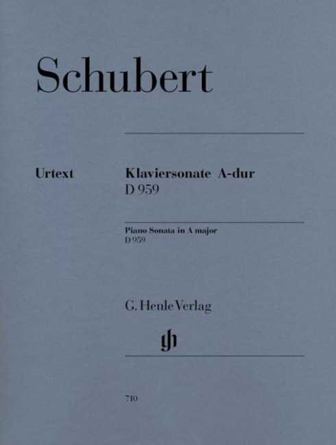 Schubert, Franz - Klaviersonate A-dur D 959: Instrumentation: Piano solo