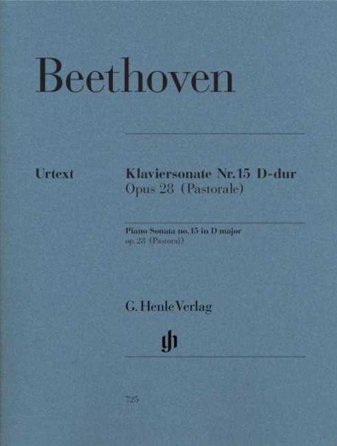 Beethoven, Ludwig van - Klaviersonate Nr. 15 D-dur op. 28 (Pastorale): Instrumentation: Piano solo