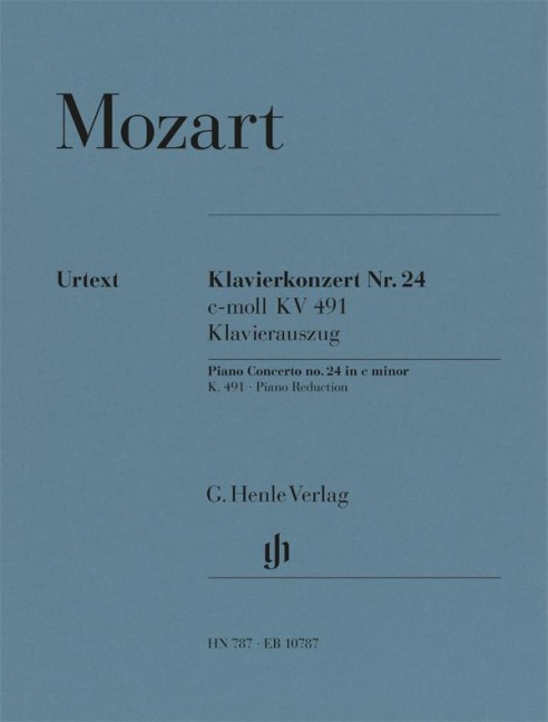 Mozart, Wolfgang Amadeus - Klavierkonzert c-moll KV 491: Instrumentation: 2 Pianos, 4-hands, Piano Concertos. Klavierauszug.