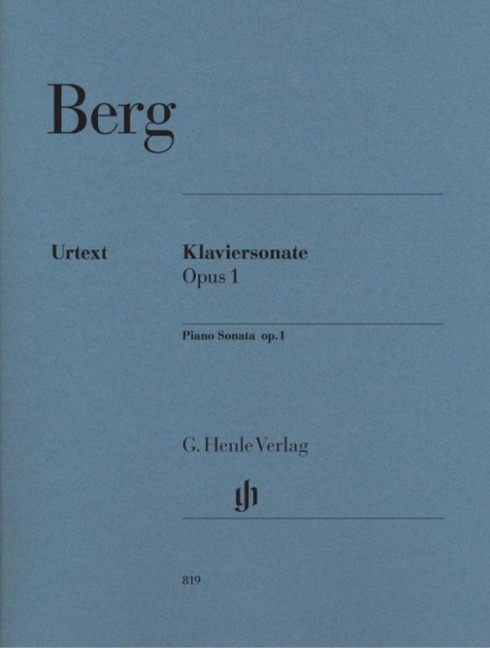 Berg, Alban - Klaviersonate op. 1: Instrumentation: Piano solo