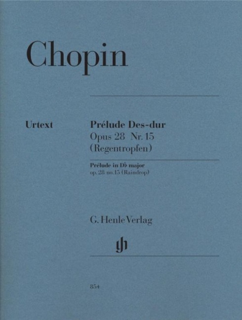 Chopin, Frédéric - Prélude Des-dur op. 28 Nr. 15 (Regentropfen): Instrumentation: Piano solo