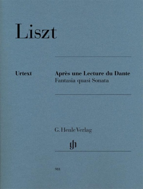 Liszt, Franz - Après une Lecture du Dante - Fantasia quasi Sonata: Instrumentation: Piano solo