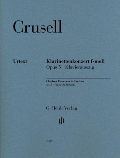 Klarinettenkonzert f-moll op.5: Klavierauszug
