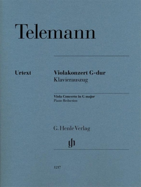 Viola Concerto G major: Instrumentation: Viola and Piano, Viola Concertos