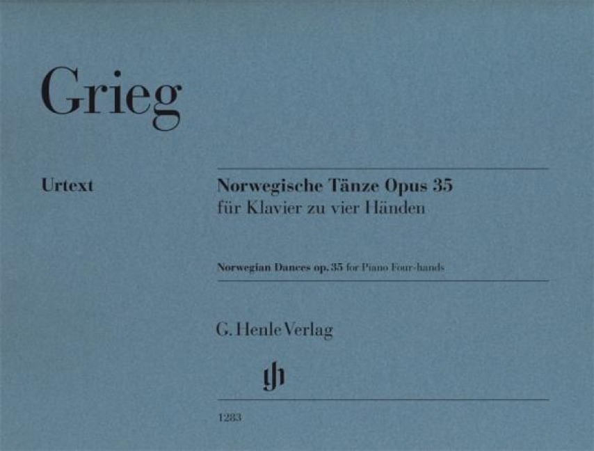 Norwegische Tänze Opus 35 für Klavier zu vier Händen, Urtext: Klavier zu zwei Händen