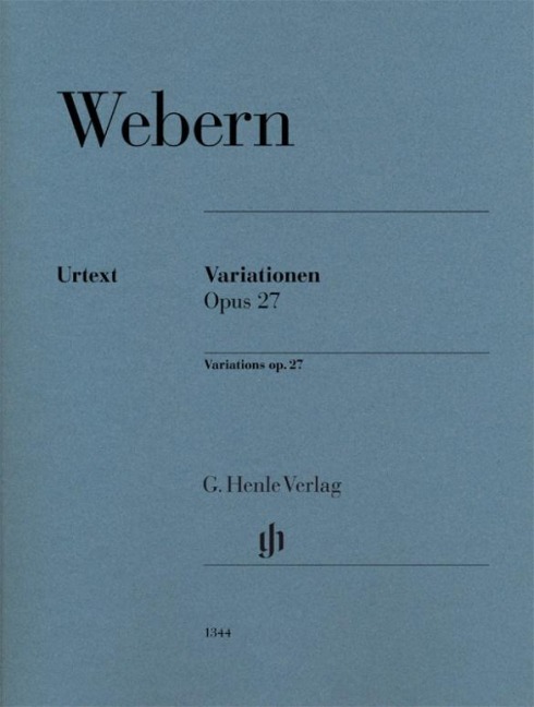 Variationen op. 27: Instrumentation: Piano solo