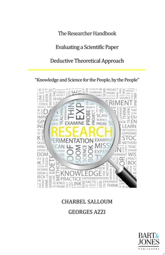 The Researcher Handbook, Evaluating a Scientific Paper Deductive Theoretical Approach