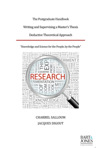 The Postgraduate Handbook, Writing and Supervising a Master's Thesis Deductive Theoretical Approach
