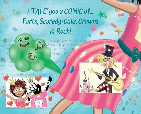 i 'TALE' you a COMIC of... Farts, Scaredy-Cats, Crowns and Rock!