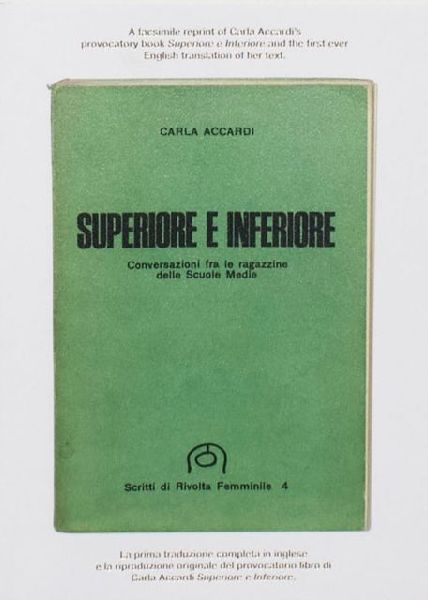 Superior and Inferior. Conversations among girls at middle school