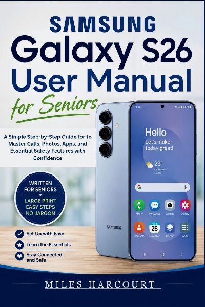 SAMSUNG GALAXY S26 User Manual for Seniors 2026: A Simple Step-by-Step Guide for to Master Calls, Photos, Apps, and Essential Safety Features with Confidence