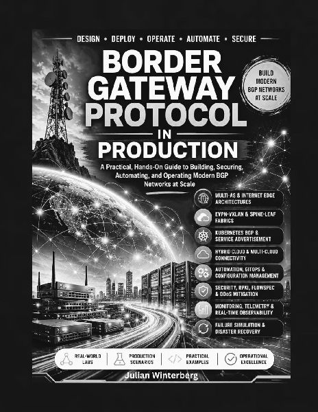 Border Gateway Protocol in Production: Master BGP Routing, Peering, Traffic Engineering, EVPN/VXLAN, Kubernetes, and Cloud Networking with Practical Labs