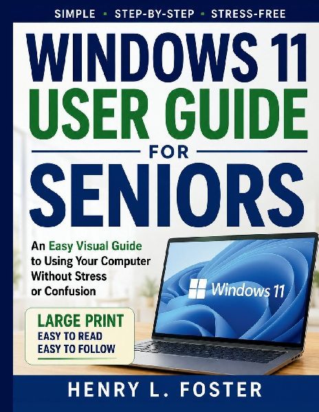 WINDOWS 11 USER GUIDE FOR SENIORS: An Easy Visual Guide to Using Your Computer Without Stress or confusion