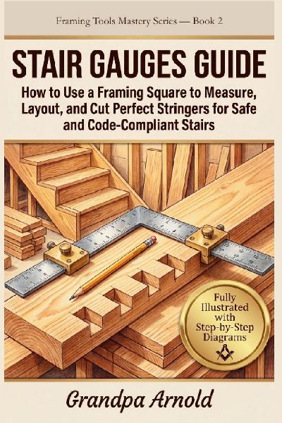 STAIR GAUGES GUIDE: How to Use a Framing Square to Measure, Layout, and Cut Perfect Stringers for Safe and Code-Compliant Stairs