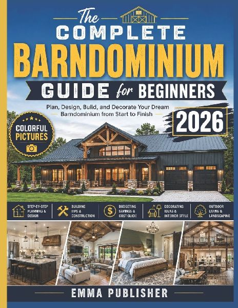 The Complete Barndominium Guide for Beginners: Plan, Design, and Decorate Your Dream Barndominium from Start to Finish