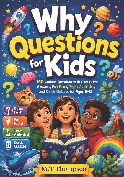 Why Questions for Kids: 150 Curious Questions with Guess-First Answers, Fun Facts, Try-It Activities, and Quick Quizzes for Kids Ages 6-12