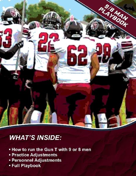 Gun T RPO: 9/8 Man Football: Wing-T Shotgun, RPO, and Power-Spread Concepts Adapted for 9/8 Man Football