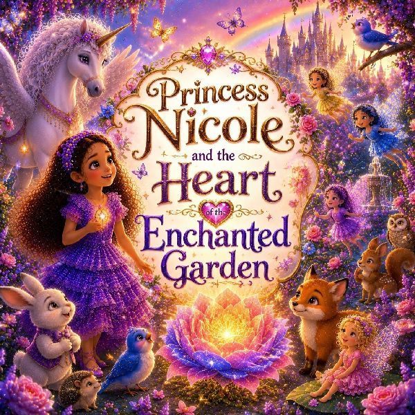 Princess Nicole and the Heart of the Enchanted Garden: A Magical Princess Adventure about Kindness, Courage, Joy and Believing in Yourself with Positive Affirmations for Kids Ages 3-8
