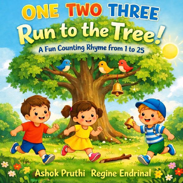 One Two Three,  Run to the Tree,  A Fun Counting Rhyme from 1 to 25