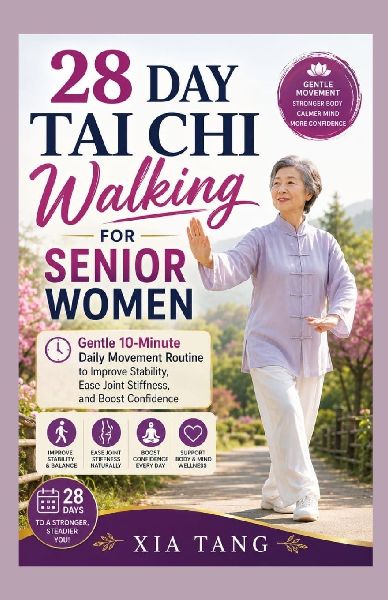 28 Day Tai Chi Walking For Senior Women: Gentle 10-Minute Daily Movement Routine to Improve Stability, Ease Joint Stiffness, and Boost Confidence