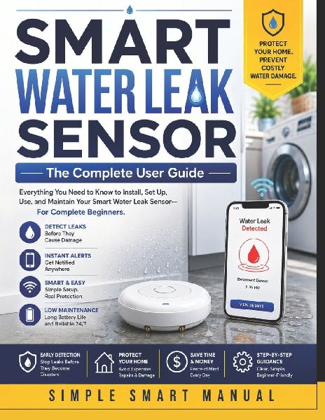 SMART WATER LEAK SENSOR The Complete User Guide: Everything You Need to Know to Install, Set Up, Use, and Maintain Your Smart Water Leak Sensor--For Complete Beginners