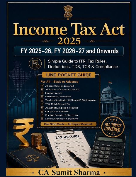 Income Tax Act & Finance Act FY 2025-26, FY 2026-27 and Onwards: Simple Guide to ITR, Tax Rules, Deductions, TDS, TCS & Compliance
