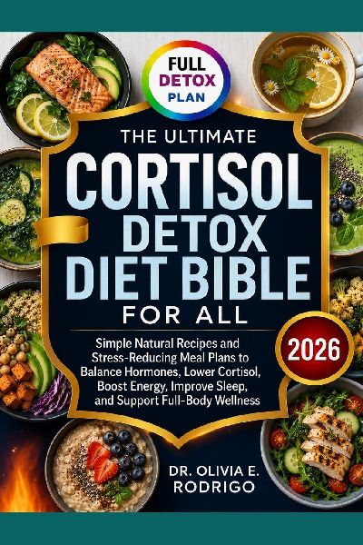 THE ULTIMATE CORTISOL DETOX DIET BIBLE FOR ALL: Simple Natural Recipes and Stress-Reducing Meal Plans to Balance Hormones, Lower Cortisol, Boost Energy, Improve Sleep, and Support Full-Body Wellness