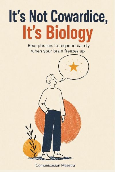 It's Not Cowardice,  it's biology.: Real phrases to respond calmly when your brain freezes up