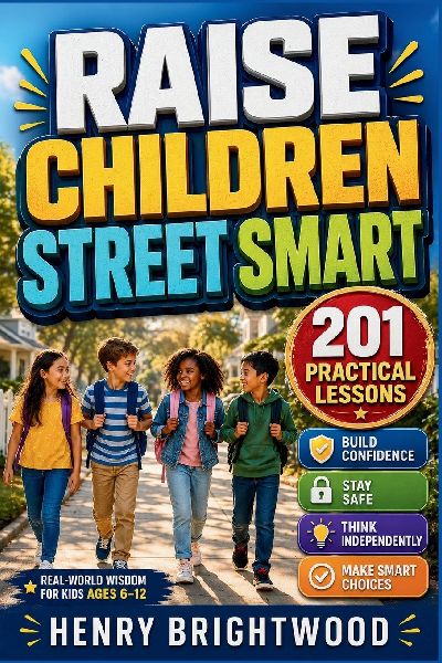 Raise Children Street Smart: 201 Practical Lessons to Help Kids Ages 6-12 Build Confidence, Stay Safe, Think Independently, Solve Problems, and Make Smart Choices