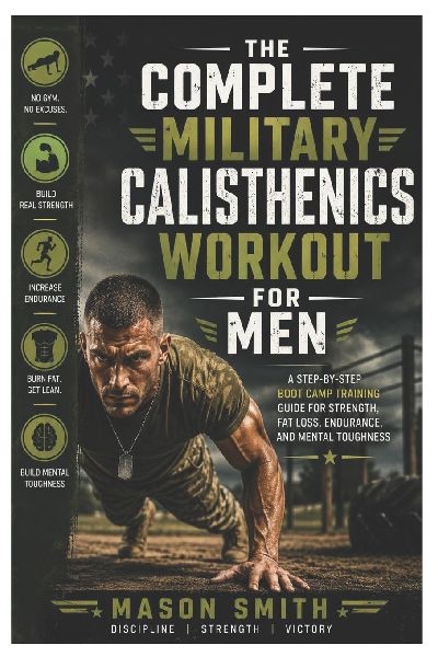The Complete Military Calisthenics Workout For Men: A Step-by-Step Boot Camp Training Guide for Strength, Fat Loss, Endurance, and Mental Toughness