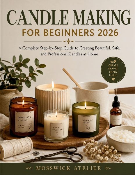 CANDLE MAKING FOR BEGINNERS 2026: A Complete Step-by-Step Guide to Creating Beautiful, Safe, and Professional Candles at Home