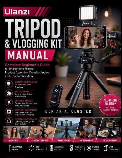 Ulanzi Tripod and Vlogging Kit Manual: Complete Beginner's Guide to Smartphone Filming, Product Assembly, Creative Angles, and Content Workflow